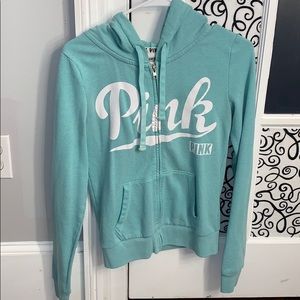 Pink  zip up sweatshirt